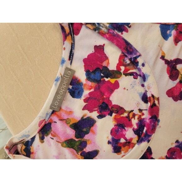 Watercolor Floral Tank Long Flowy Stretchy Small - Picture 8 of 10